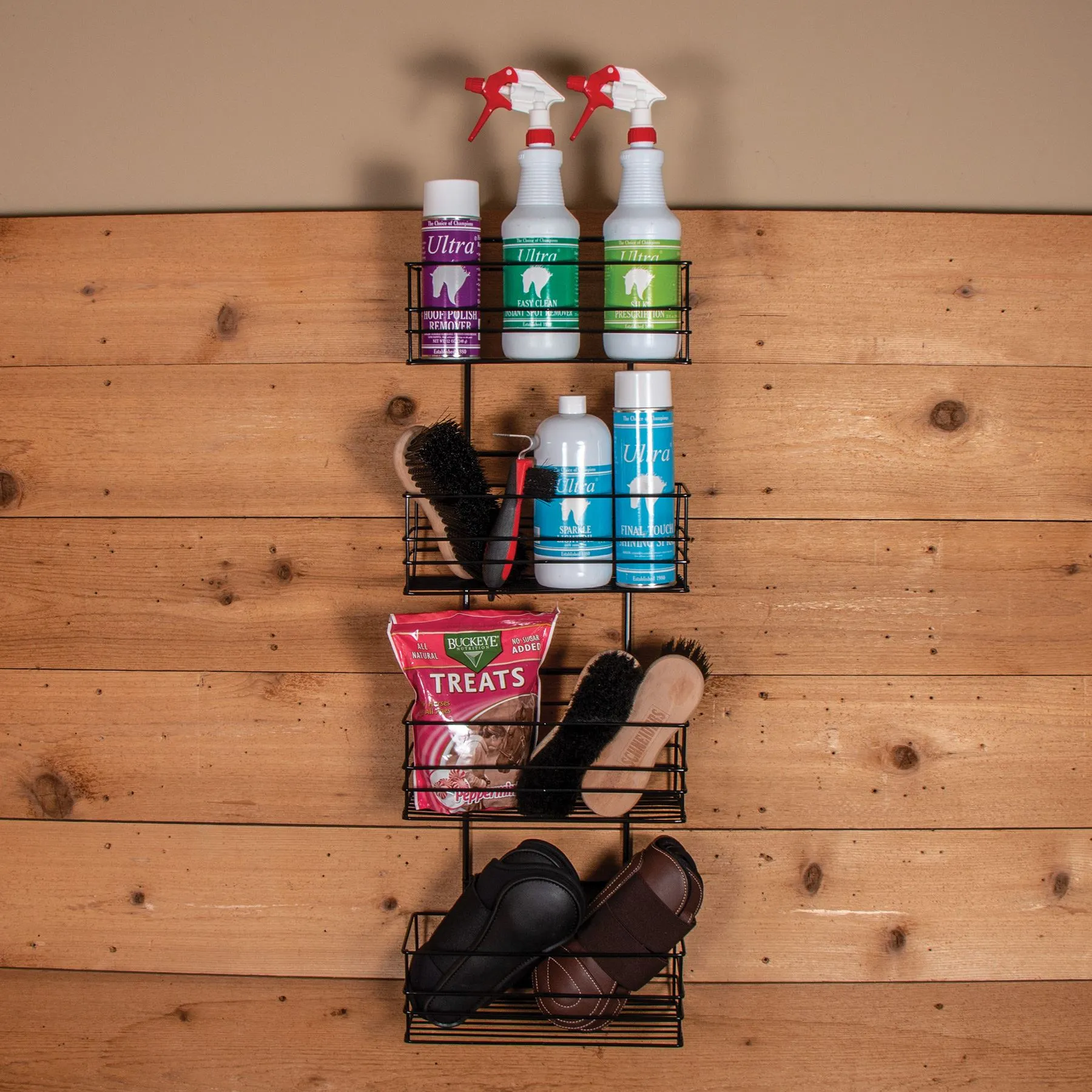 Easy-Up® Mini Basket Groom Room Rack - Portable Horse Grooming Organiser 3 Easy-Up® Mini Basket Groom Room Rack - Portable Horse Grooming Organiser - Image 3