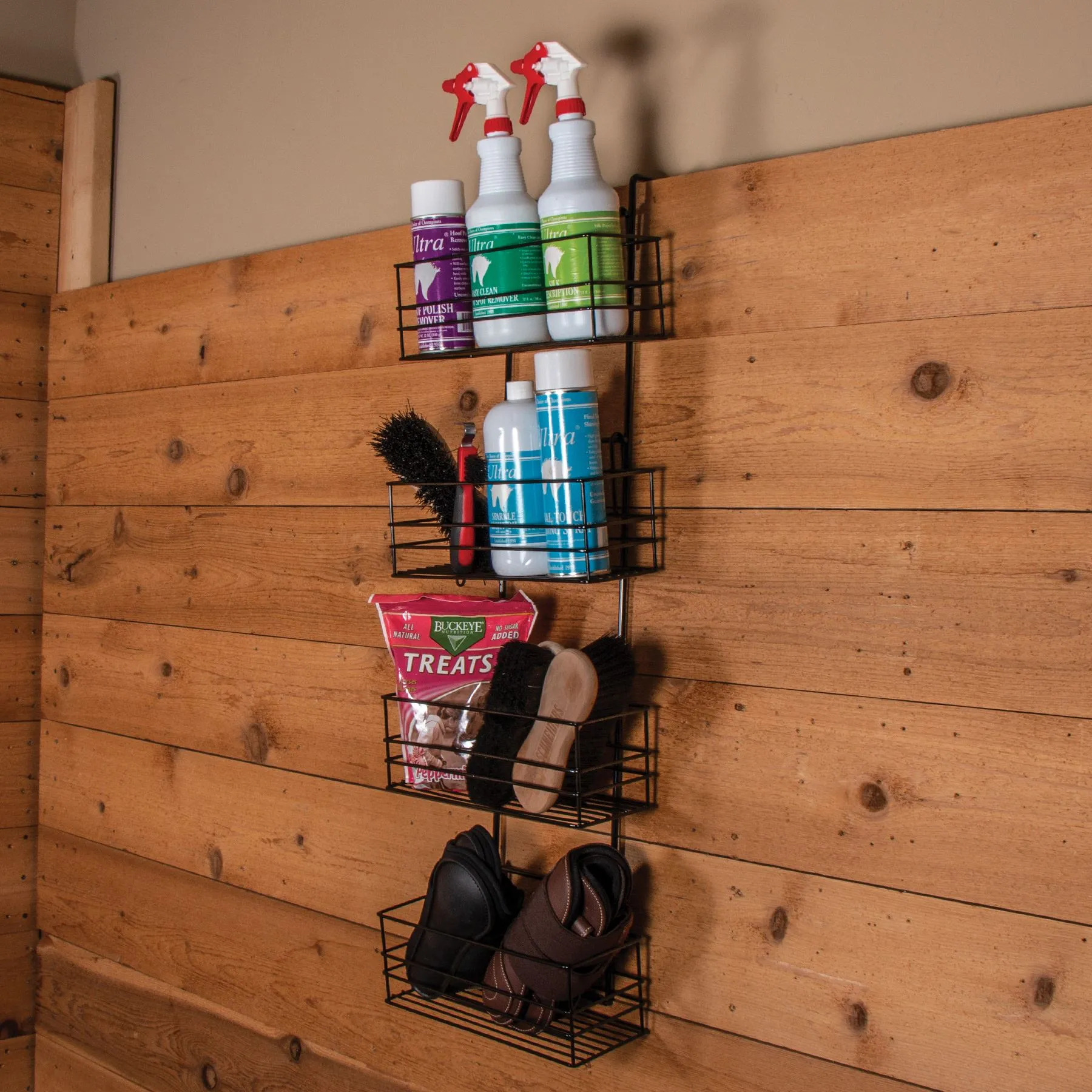 Easy-Up® Mini Basket Groom Room Rack - Portable Horse Grooming Organiser 4 Easy-Up® Mini Basket Groom Room Rack - Portable Horse Grooming Organiser - Image 4