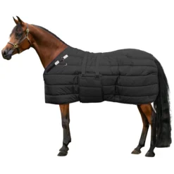 Adjusta-Fit Dura-Nylon Heavyweight Horse Stable Blanket - Original Bellyband Design 28 Adjusta-Fit Dura-Nylon Heavyweight Horse Stable Blanket - Original Bellyband Design -Schneiders Shop 10483 black