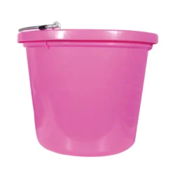 Fortiflex 20 Quart Flatback Bucket - Durable Feeding & Watering Solution for Horses -Schneiders Shop 10758 hotpink