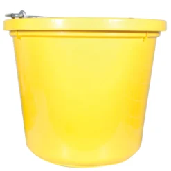 Fortiflex 20 Quart Flatback Bucket - Durable Feeding & Watering Solution for Horses -Schneiders Shop 10758 yellow
