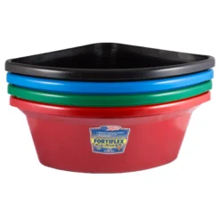 Fortiflex 24 Quart Corner Feeder - Durable Horse Feeder for Efficient Feeding