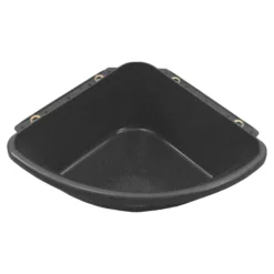 Fortiflex 24 Quart Corner Feeder - Durable Horse Feeder for Efficient Feeding -Schneiders Shop 10759 black