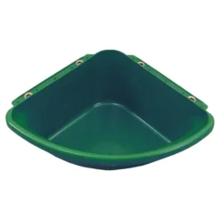 Fortiflex 24 Quart Corner Feeder - Durable Horse Feeder for Efficient Feeding -Schneiders Shop 10759 green