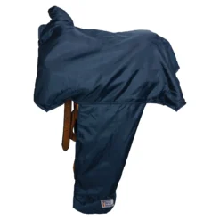 Dura-Tech® Fleece Lined Western Saddle Cover - Premium Equestrian Protection -Schneiders Shop 12087 navy