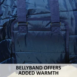 Adjusta-Fit Dura-Nylon V-Free Guardian Midweight Horse Stable Blanket - Comfort & Protection -Schneiders Shop 13157 feature f overlay