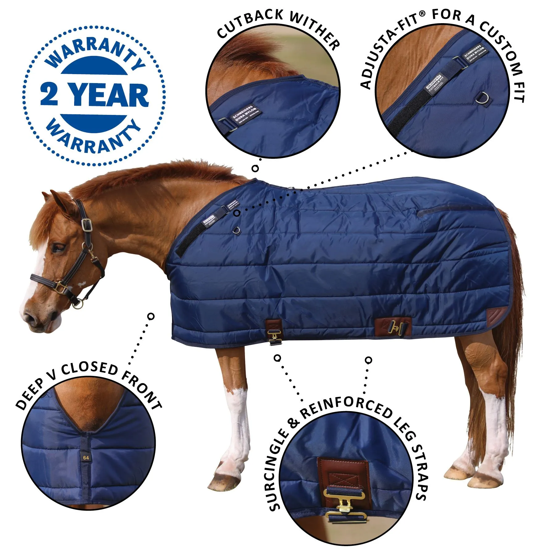 Adjusta-Fit Pony Leg Strap Horse Stable Blanket - Midweight Comfort for Your Equine 1 Adjusta-Fit Pony Leg Strap Horse Stable Blanket - Midweight Comfort for Your Equine