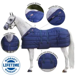 Adjusta-Fit SuperQuilt Cutback Bellyband Horse Stable Blanket - Extra Heavyweight | Horse Blankets AU