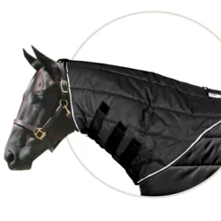 SuperQuilt 1200D Heavy Duty Horse Stable Blanket Neck Cover -Schneiders Shop 14994 black