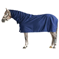 Dura-Tech® Duo-Fit™ Show Cover - Premium Horse Cooler Blanket for Rain & Shows -Schneiders Shop 16089 navy