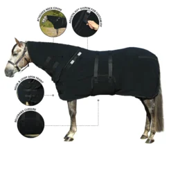 Dura-Tech® Polar Fleece Duo-Fit™ Cooler – Premium Horse Fleece Cooler Blanket