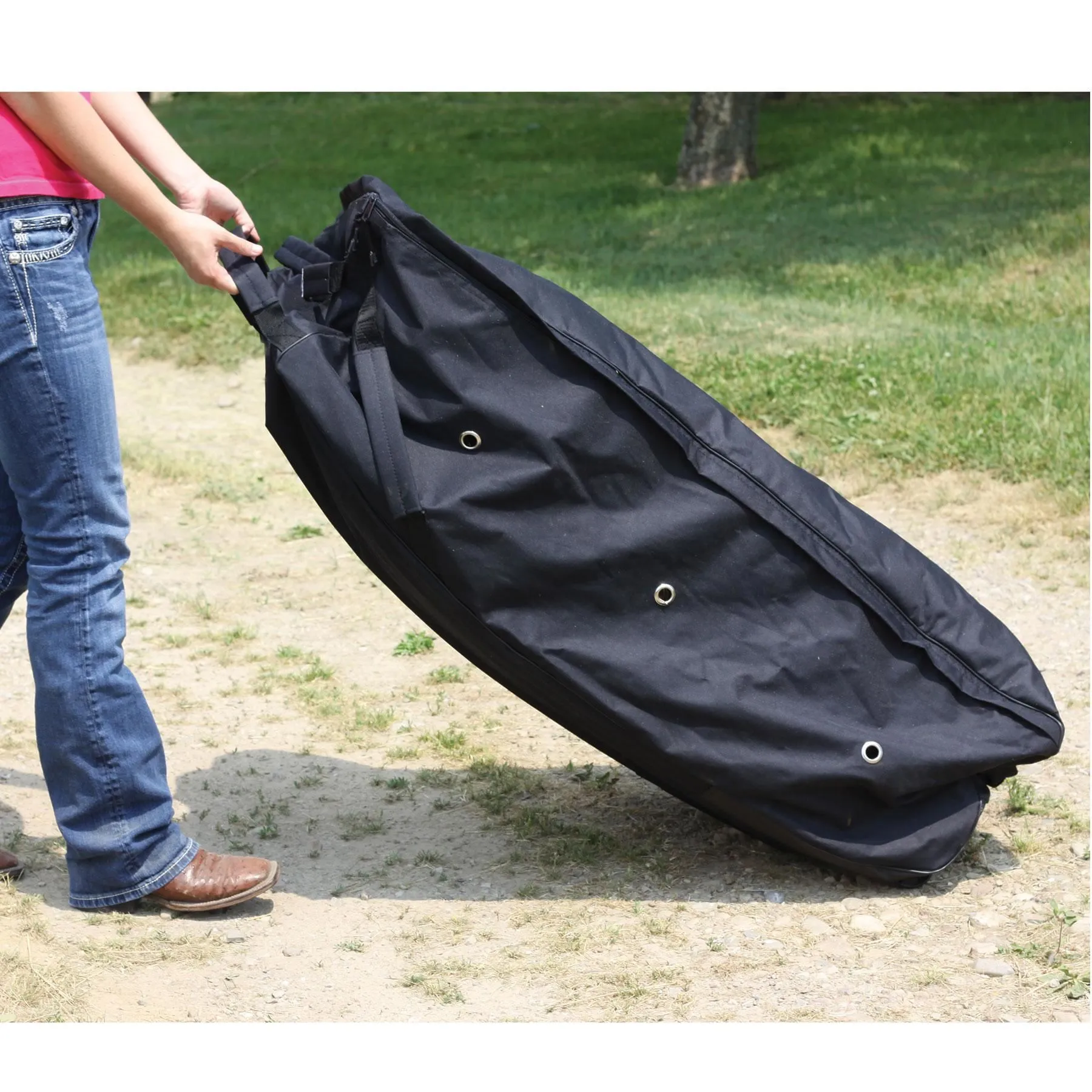 Dura-Tech® Rolling Hay Bale Bag - Heavy-Duty Hay Feeder for Livestock 2 Dura-Tech® Rolling Hay Bale Bag - Heavy-Duty Hay Feeder for Livestock - Image 2