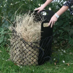 Dura-Tech® 2" Extra Slow Feed Nylon Hay Net - Heavy Duty Hay Feeder Bag for Horses -Schneiders Shop 20999 alt b