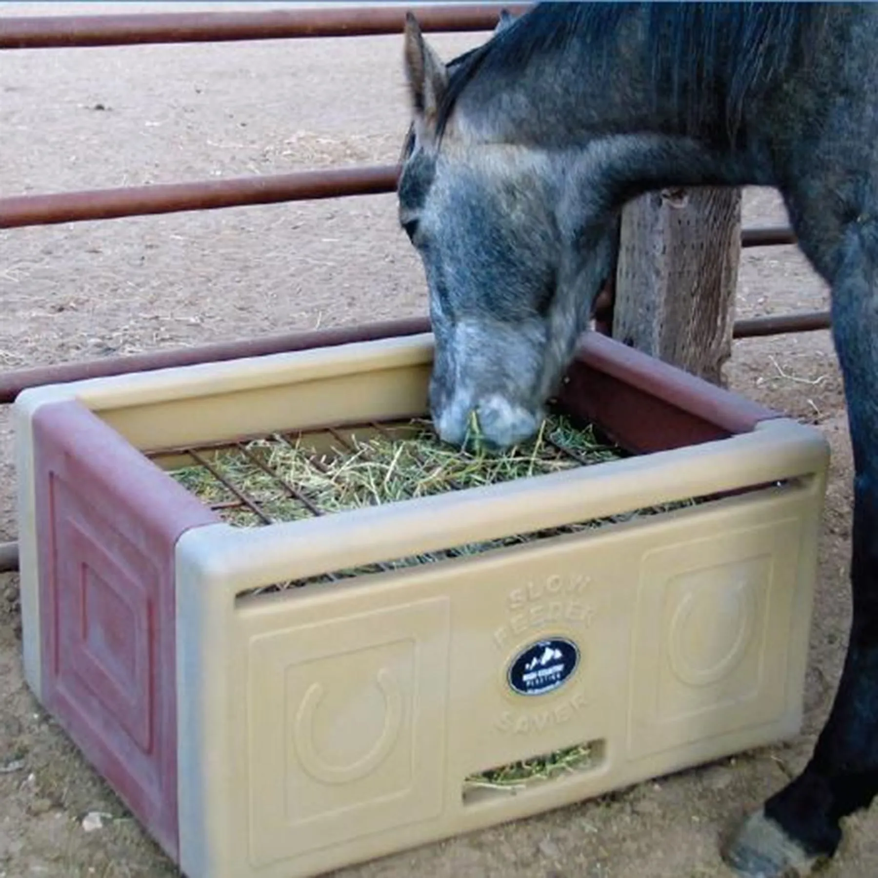 High Country Plastics Slow Feed Saver - Durable Hay Feeder for Horses 2 High Country Plastics Slow Feed Saver - Durable Hay Feeder for Horses - Image 2