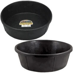 Little Giant Rubber Ground Feeders - Durable Horse Feeding Solution