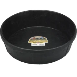 Little Giant Rubber Ground Feeders - Durable Horse Feeding Solution -Schneiders Shop 23404c black