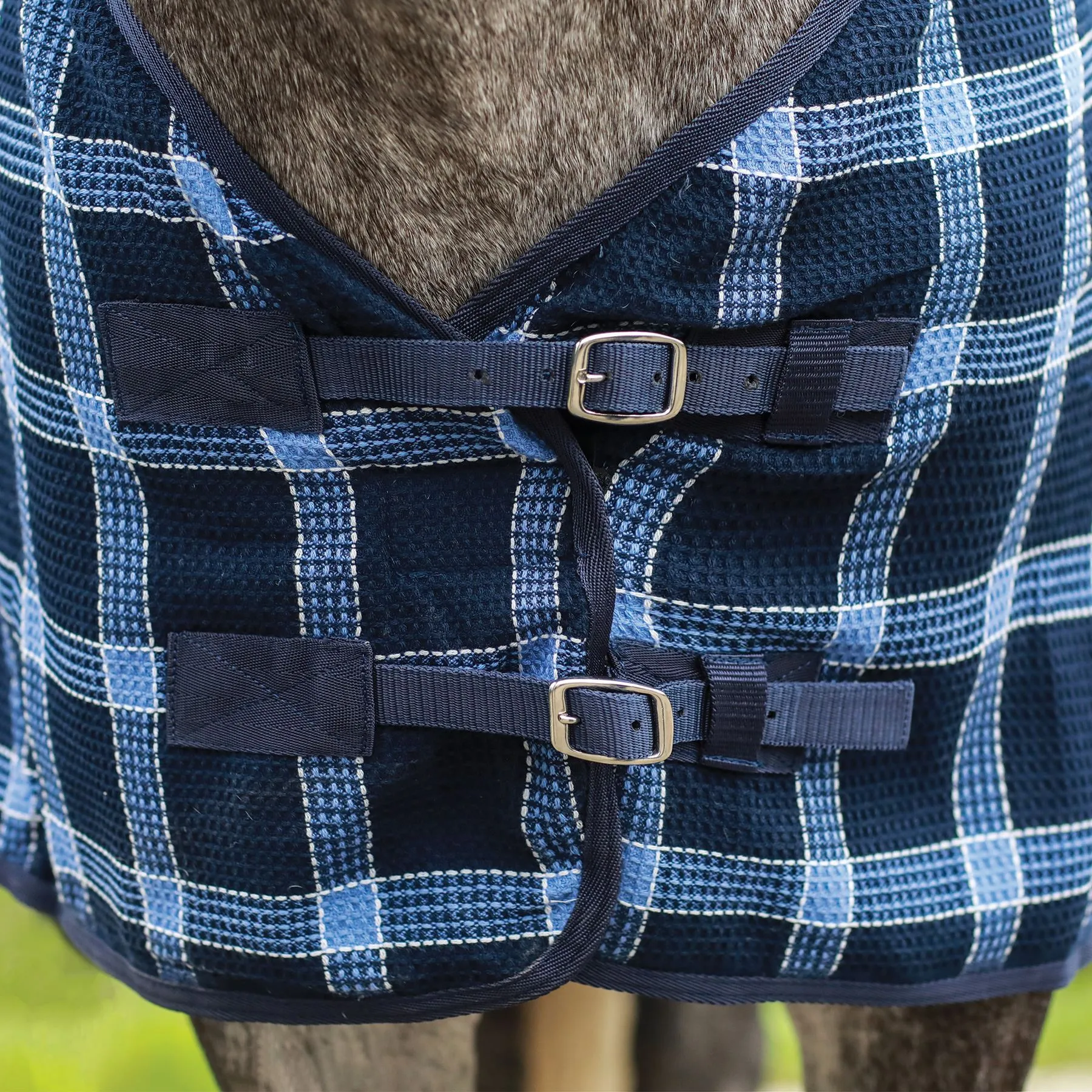 Dura-tech® Plaid Cashmelon Cooler Sheet | Horse Cooler Blanket & Anti Sweat Sheet 2 Dura-tech® Plaid Cashmelon Cooler Sheet | Horse Cooler Blanket & Anti Sweat Sheet - Image 2