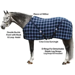 Dura-tech® Plaid Cashmelon Cooler Sheet | Horse Cooler Blanket & Anti Sweat Sheet