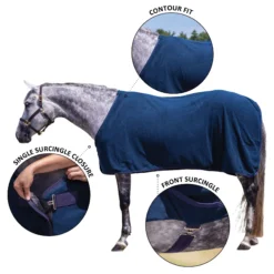 Dura-Tech® Polar Fleece Dress Sheet - Premium Horse Cooler Blanket for Shows & Comfort