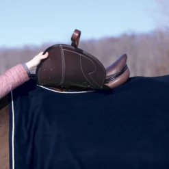 Dura-Tech Polar Fleece Quarter Horse Sheet With Tan Braid -Schneiders Shop 31979 alt c