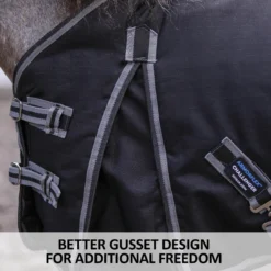 ARMORFlex® Challenger II Cutback Wither Adjusta-Fit® Surcingle Waterproof Horse Turnout Blanket 27 ARMORFlex® Challenger II Cutback Wither Adjusta-Fit® Surcingle Waterproof Horse Turnout Blanket -Schneiders Shop 32971c feature g overlay