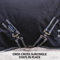 ARMORFlex® Challenger II Cutback Wither Adjusta-Fit® Surcingle Waterproof Horse Turnout Blanket 28 ARMORFlex® Challenger II Cutback Wither Adjusta-Fit® Surcingle Waterproof Horse Turnout Blanket -Schneiders Shop 32971c feature h overlay