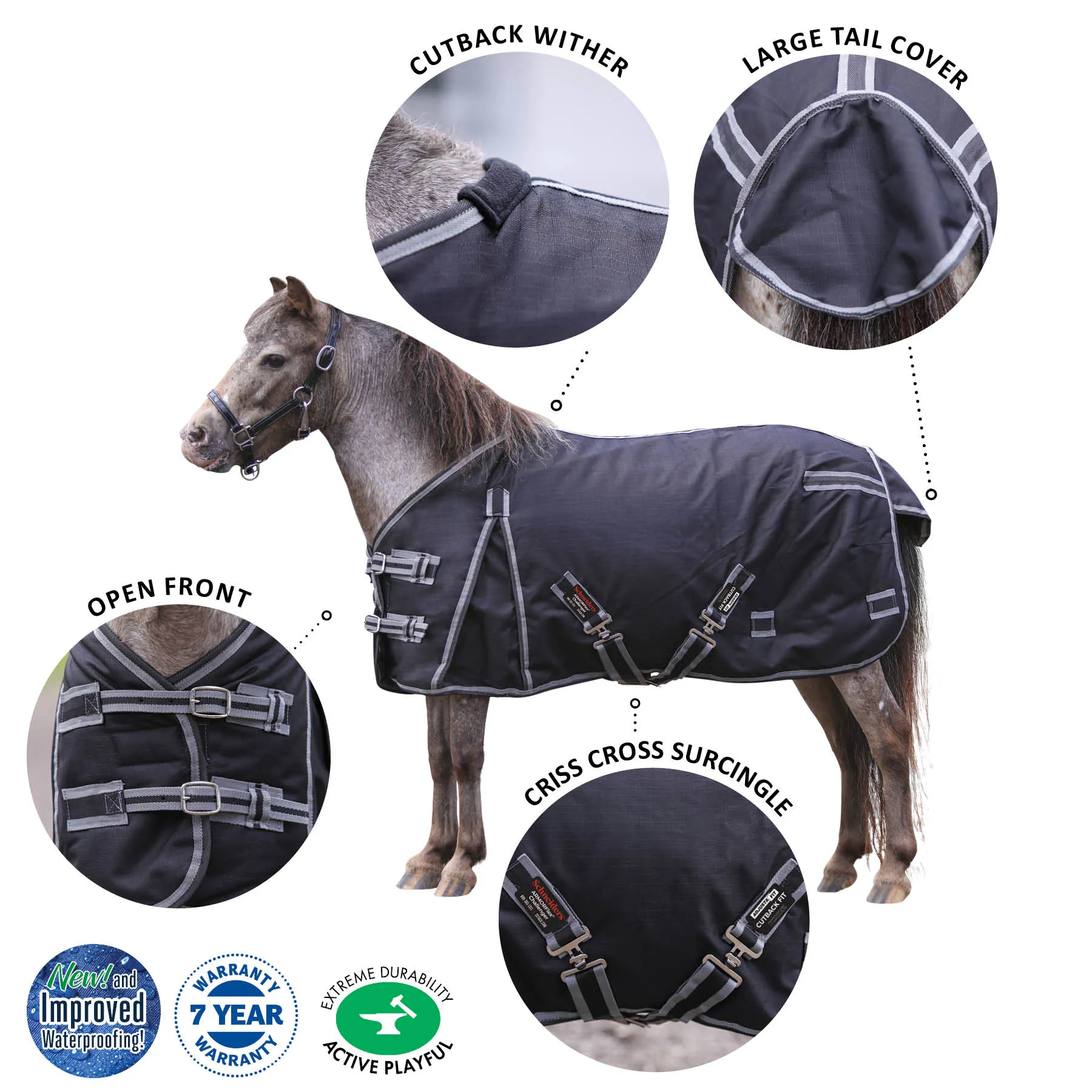 ARMORFlex® Challenger II Cutback Wither Adjusta-Fit® Surcingle Waterproof Horse Turnout Blanket 1 ARMORFlex® Challenger II Cutback Wither Adjusta-Fit® Surcingle Waterproof Horse Turnout Blanket