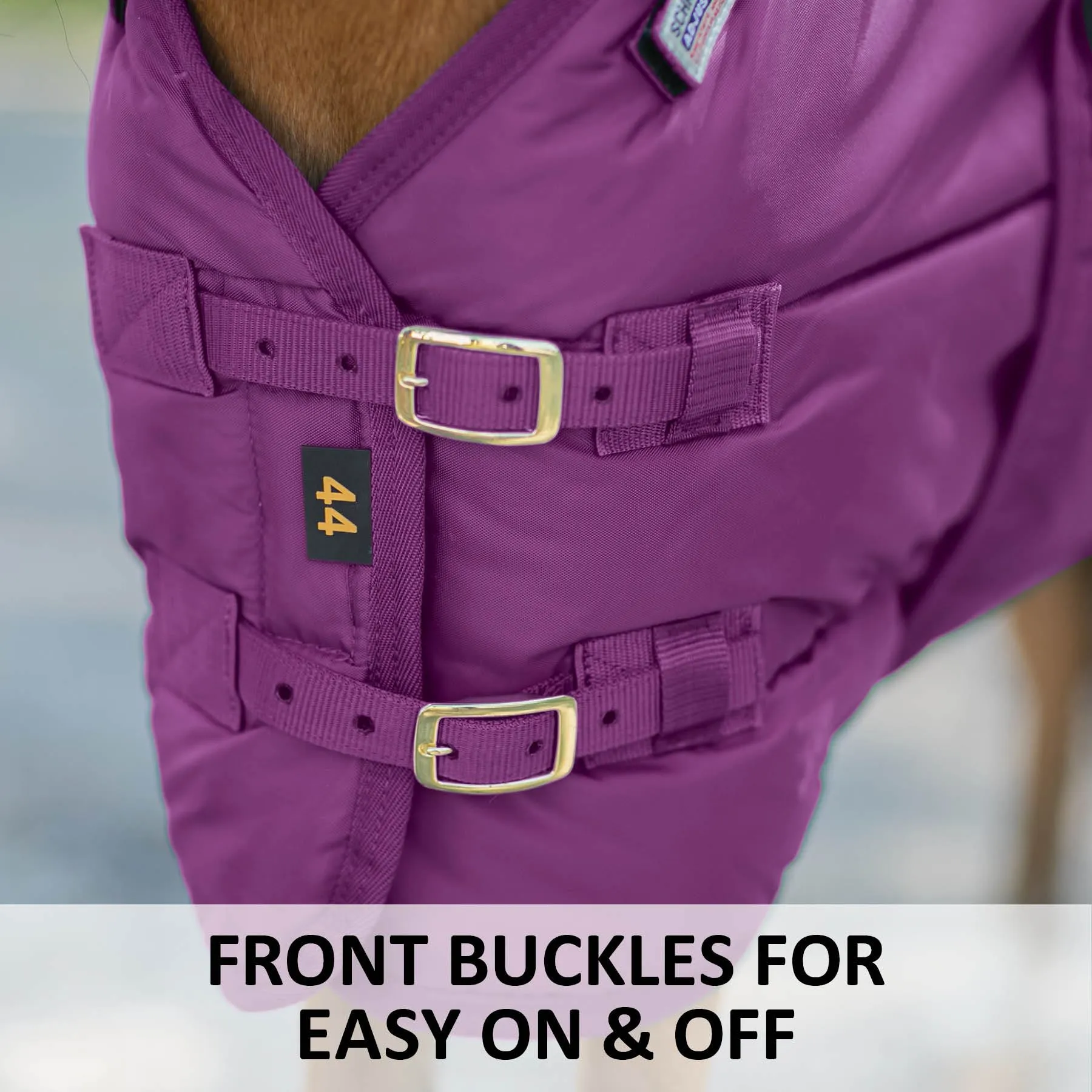 Adjusta-Fit Dura-Nylon Open Front Miniature Horse Stable Blanket | Premium Quality Horse Blankets 7 Adjusta-Fit Dura-Nylon Open Front Miniature Horse Stable Blanket | Premium Quality Horse Blankets - Image 7