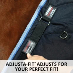 Adjusta-Fit Tekno-Quilt V-Free Heavyweight Horse Stable Blanket for Ultimate Comfort -Schneiders Shop 35317 feature c overlay
