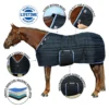 Adjusta-Fit Tekno-Quilt V-Free Heavyweight Horse Stable Blanket for Ultimate Comfort