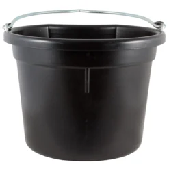 Dura-Tech® Platinum Flatback 20 Quart Horse Feeding & Water Bucket -Schneiders Shop 35344 black