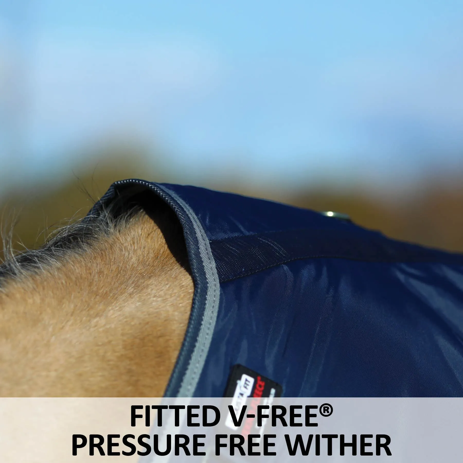Adjusta-Fit Dura-Nylon Tekno-Fleece V-Free 3 Season Horse Blanket | Lightweight Stable Blanket 3 Adjusta-Fit Dura-Nylon Tekno-Fleece V-Free 3 Season Horse Blanket | Lightweight Stable Blanket - Image 3