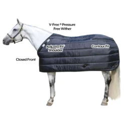 Adjusta-Fit® V-FREE® Midweight Nylon Blanket Liner for Horses - Premium Stable Blanket