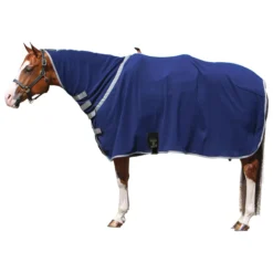 Dura-Tech® Western Performance Contour Fleece Cooler - Premium Horse Cooler Blanket -Schneiders Shop 38050 navy