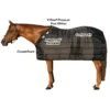 Adjusta-Fit® Tekno-Fleece® V-Free® Nylon Horse Blanket Liner - Premium Stable Blanket for Comfort & Durability