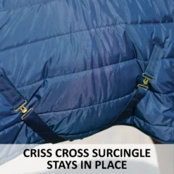 Adjusta-Fit Dura-Nylon Medium Weight Horse Stable Blanket - Breathable & Durable | VTEK Equine -Schneiders Shop 38476 feature f overlay