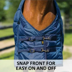 Adjusta-Fit Dura-Nylon Medium Weight Horse Stable Blanket - Breathable & Durable | VTEK Equine -Schneiders Shop 38476 feature g overlay