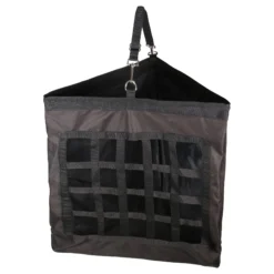 Dura-Tech® Slow Feed Corner Hay Bag | Durable & Anti-Waste Horse Hay Feeder -Schneiders Shop 38568 black