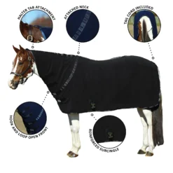 Dura-Tech® Polar Fleece Contour Cooler - Premium Horse Cooler Blanket for Comfort & Style