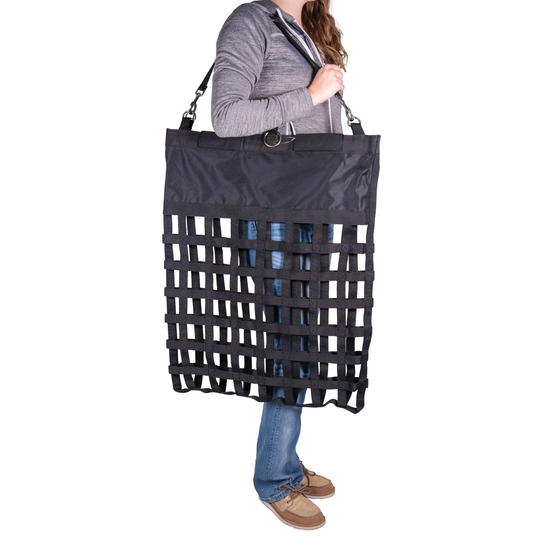 Dura-Tech® Easy Load Large Slow Feed Hay Bag - Heavy Duty Hay Feeder for Horses 3 Dura-Tech® Easy Load Large Slow Feed Hay Bag - Heavy Duty Hay Feeder for Horses - Image 3