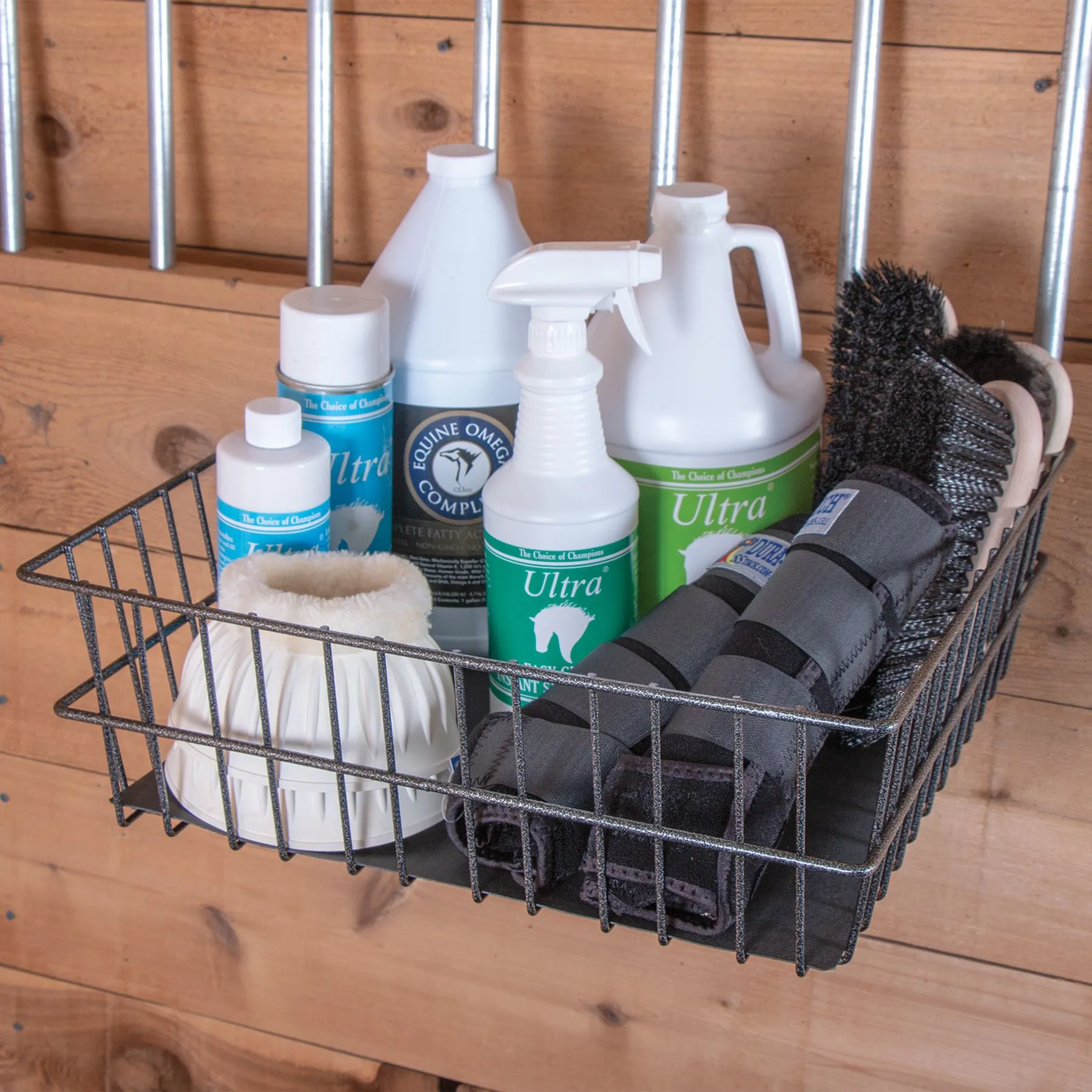 Easy-Up® Pro Series Wall Basket - Durable Horse Grooming Organizer 1 Easy-Up® Pro Series Wall Basket - Durable Horse Grooming Organizer