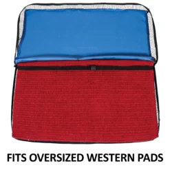 Dura-Tech® 600D Breathable Western Pad Carrier | Durable Equestrian Saddle Pad Bag -Schneiders Shop 41172 feature d overlay