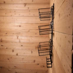 Easy-Up® Mounted Wide Groom Room Rack With Tack Rack - Durable Horse Grooming Storage Solution -Schneiders Shop 41247 alt a