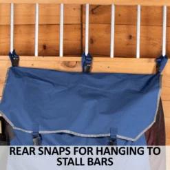 Dura-Tech® Deluxe Mesh Sided Stall Front Bag - Premium Equestrian Horse Blanket Storage -Schneiders Shop 41344 feature e overlay