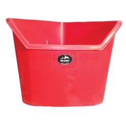 High Country Plastics Corner Feeder - Durable & Easy-to-Use Hay Feeder for Livestock -Schneiders Shop 41481 red