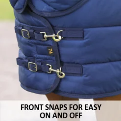 Adjusta-Fit Dura-Nylon V-Free Westcoast Combo Medium Weight Stable Blanket for Horses -Schneiders Shop 41638 feature h overlay