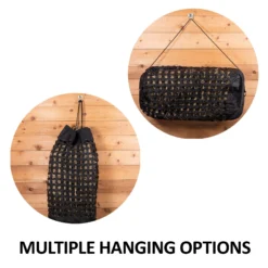 Dura-Tech® Full Bale Slow Feed Net Hay Bag - Durable Horse Hay Feeder - Large Capacity -Schneiders Shop 41680 feature e overlay
