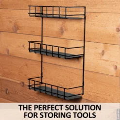 Easy-Up® 3 Tier Wire Basket Rack | Durable Horse Grooming Organizer | Australian Made -Schneiders Shop 41701 feature b overlay