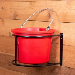 Easy-Up® 5-Gallon Wall Mount Bucket Holder for Horses | Durable & Space-Saving Solution -Schneiders Shop 41802 alt c