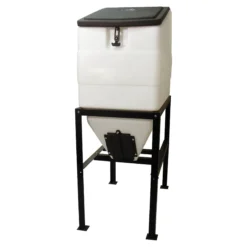 High Country Plastics Feed Bin With Stand | Durable Horse Feeder | Feeding Accessories